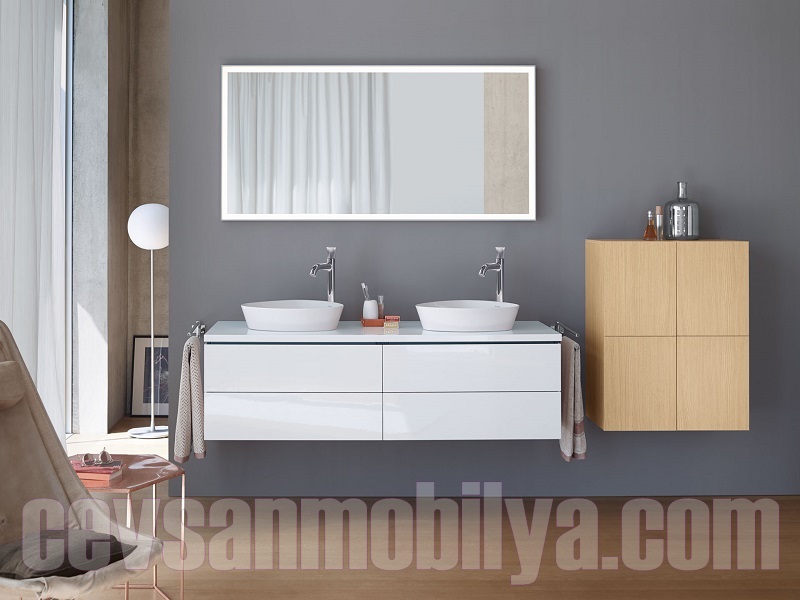 mdf lake banyo dolapları